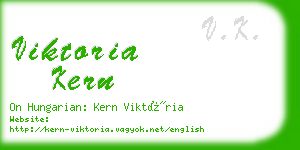 viktoria kern business card